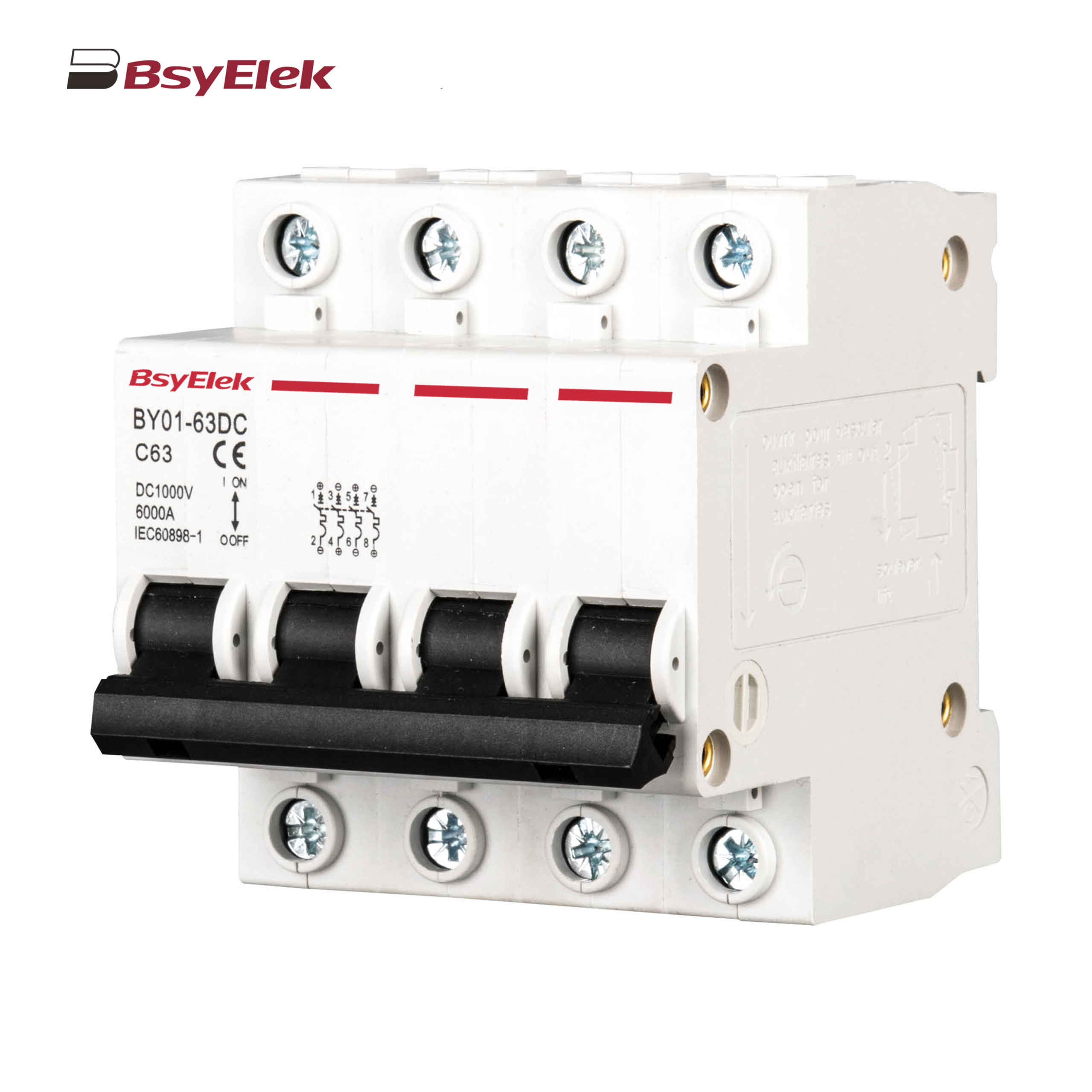 BY01-63DC MCB 3kA DC Miniature Circuit Breaker