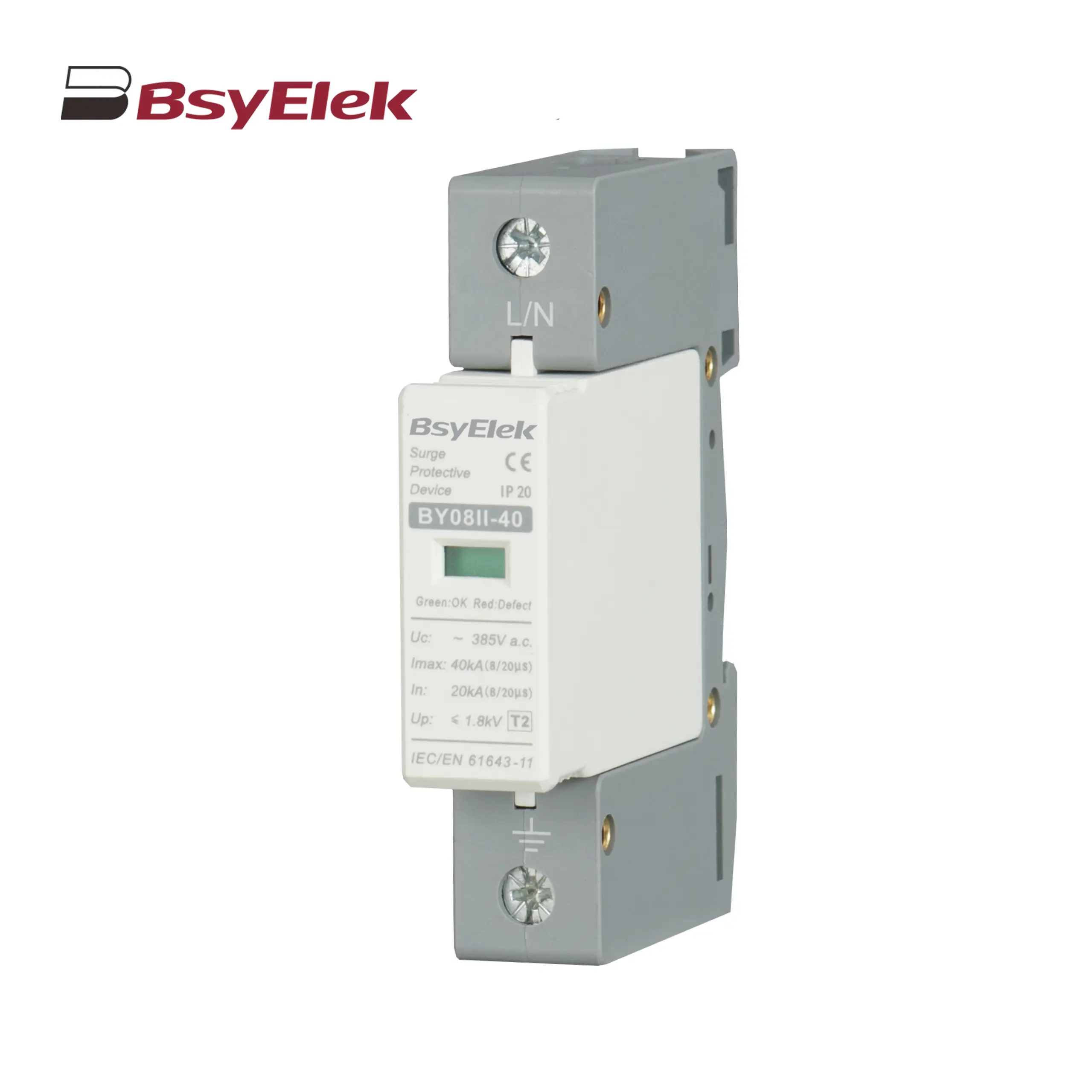 BY08II-40 SPD Class T2 Imax 40KA Surge Protective Device