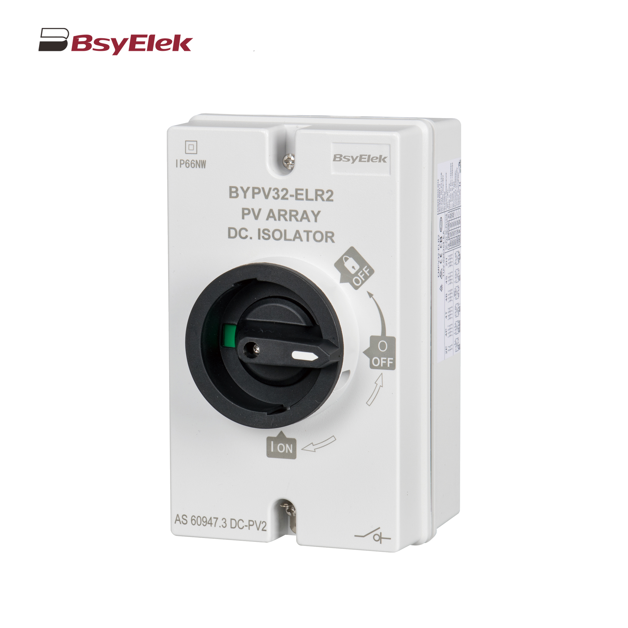 BYPV-ELR2 PV Isolator Switch with Enclosed Version