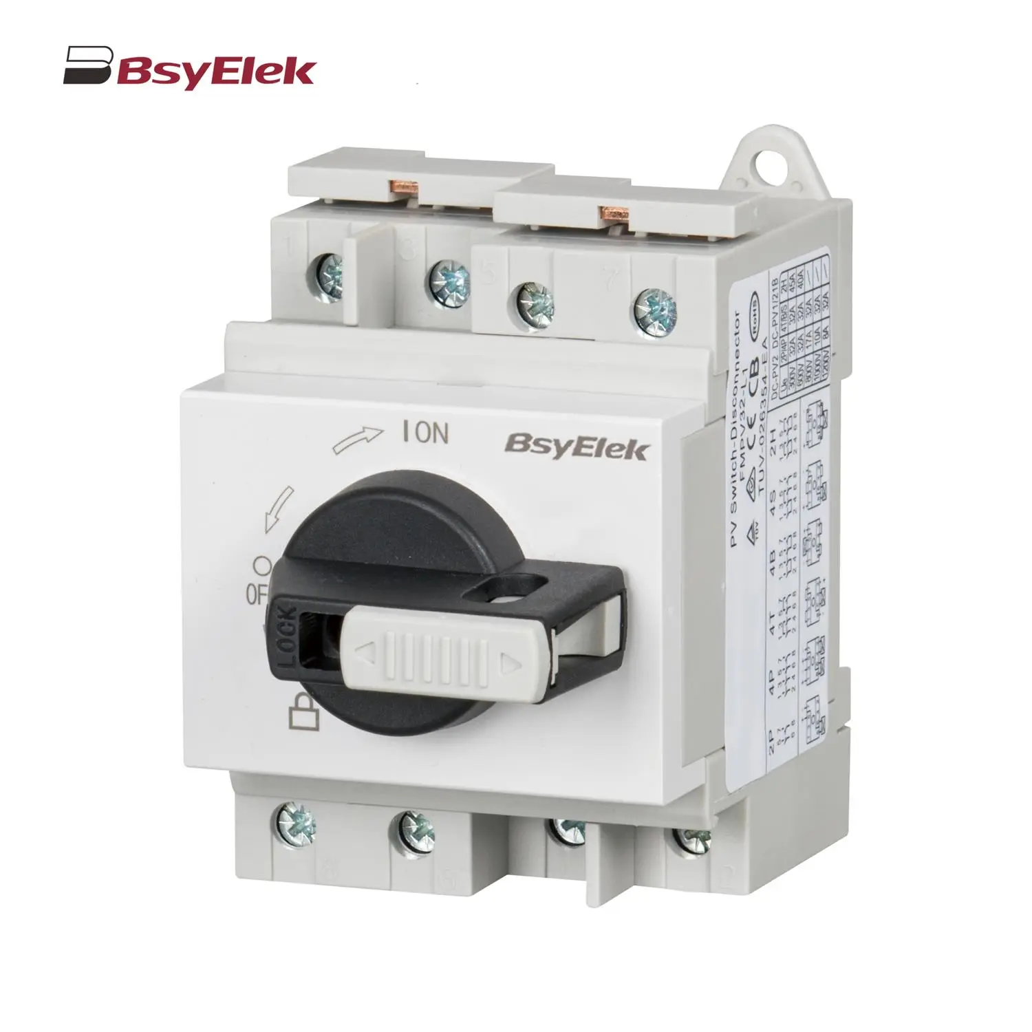 BYPV-L1/L2 PV Isolator Switch with Lockable Lever Handle