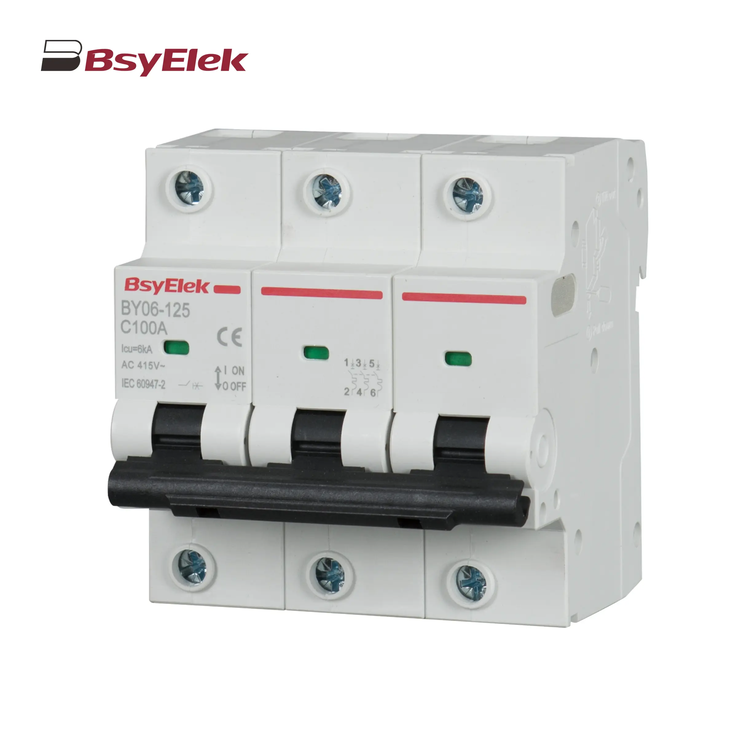BY06-125 MCB 6KA Miniature Circuit Breaker