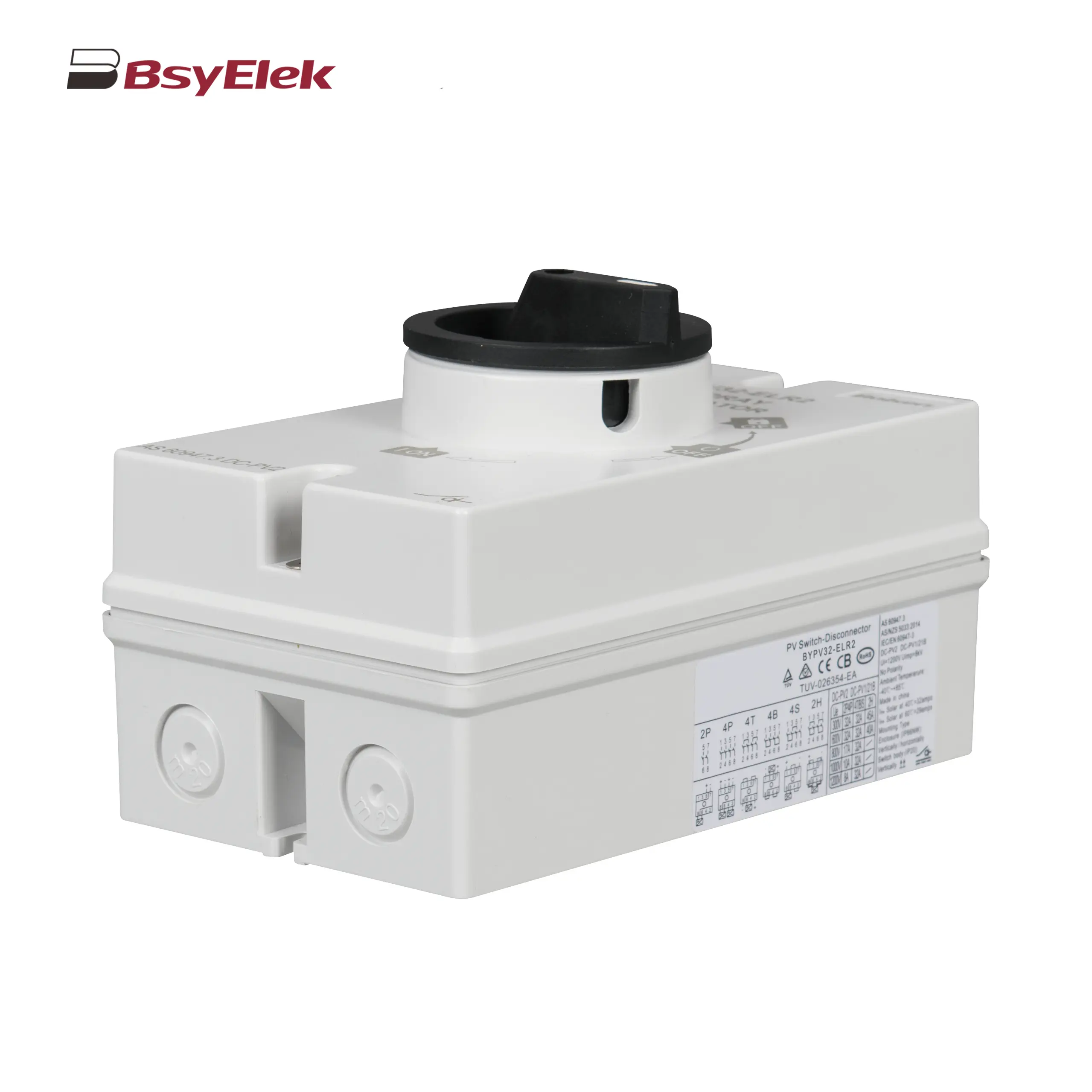 BYPV-ELR2 PV Isolator Switch with Enclosed Version