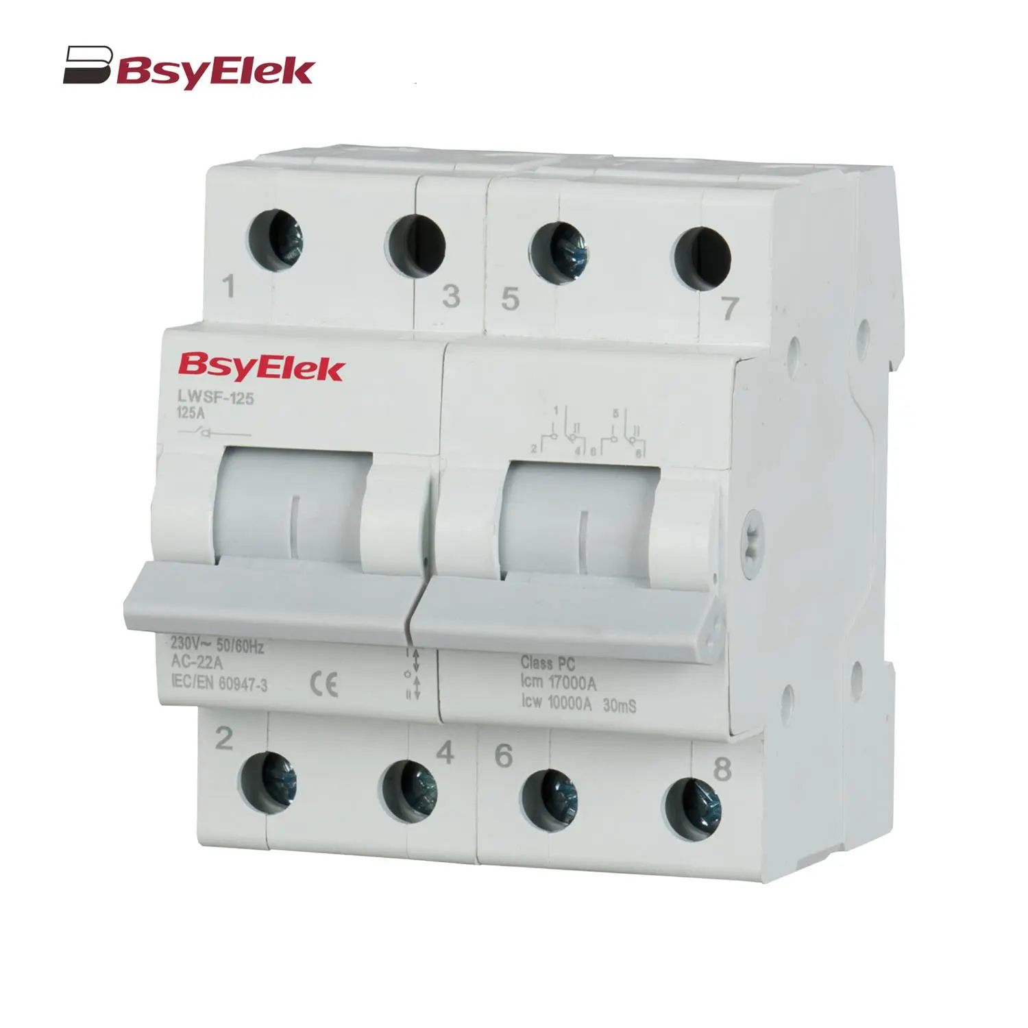 LWSF-125 125A Manual Changeover Switch