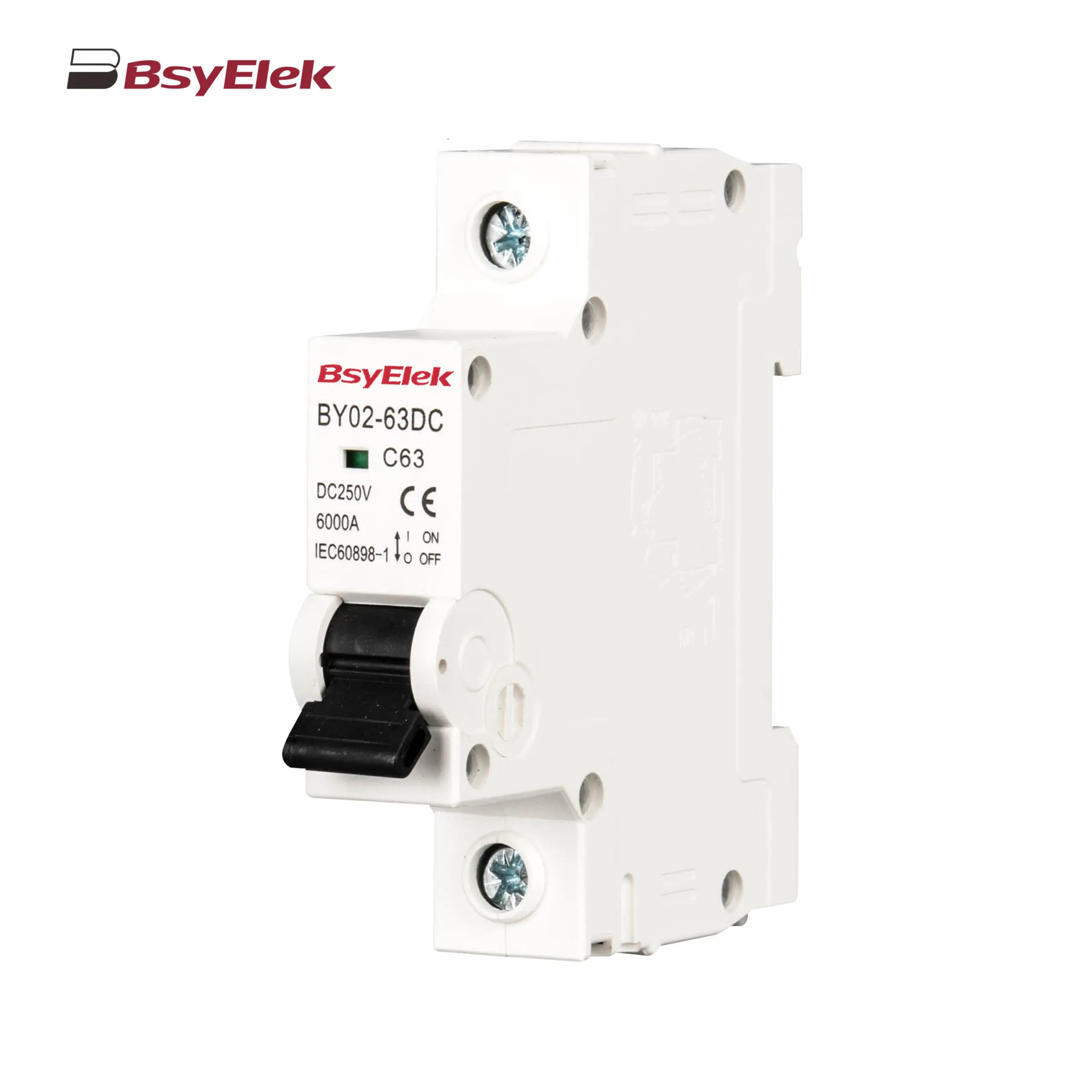 BY02-63DC MCB 3kA DC Miniature Circuit Breaker