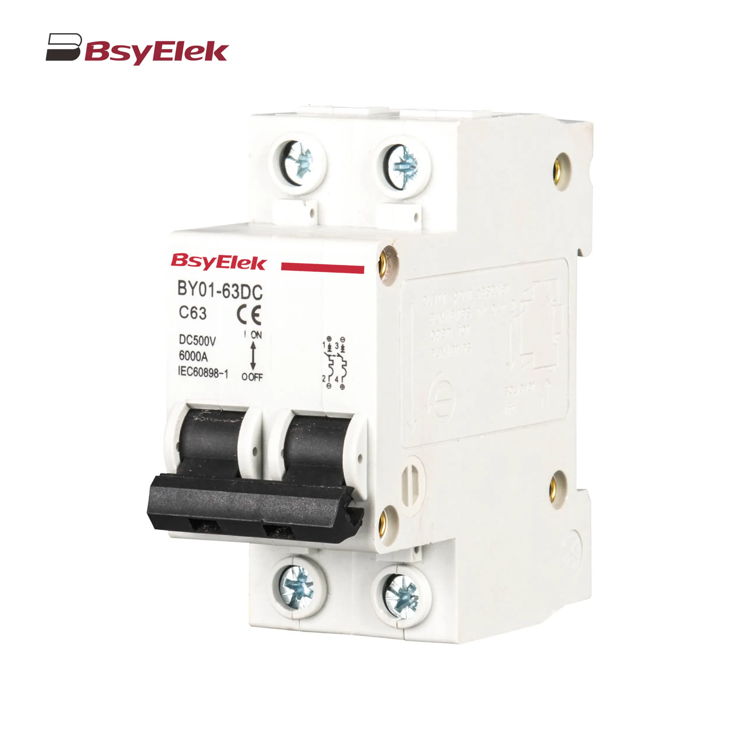 BY01-63DC MCB 3kA DC Miniature Circuit Breaker