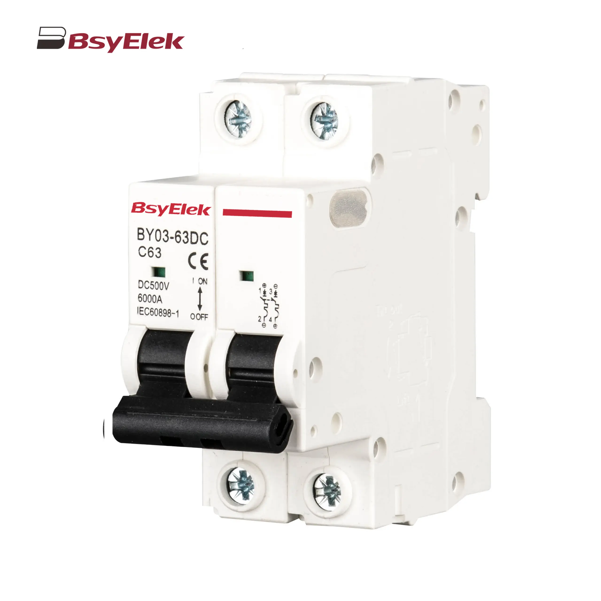 BY03-63DC MCB 4.5kA DC Miniature Circuit Breaker
