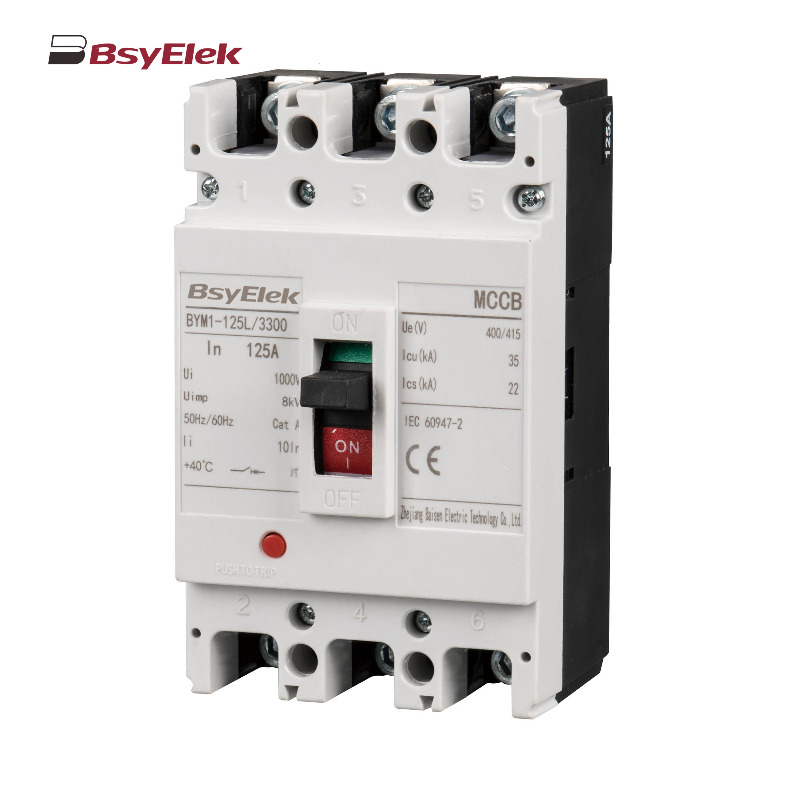 BYM1 MCCB Thermal Magnetic AC Molded Case Circuit Breaker