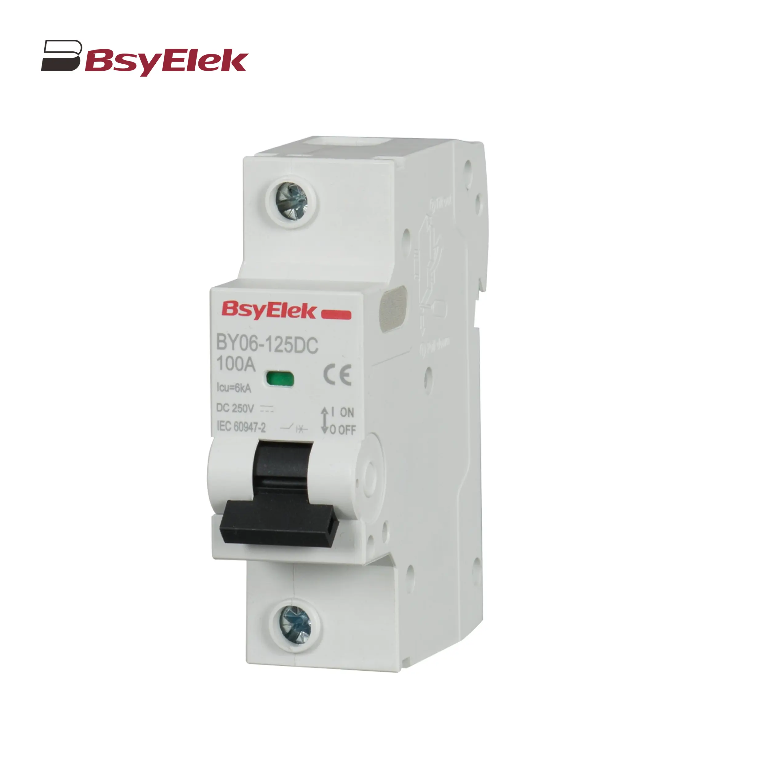 BY06-125DC MCB 6kA DC Miniature Circuit Breaker