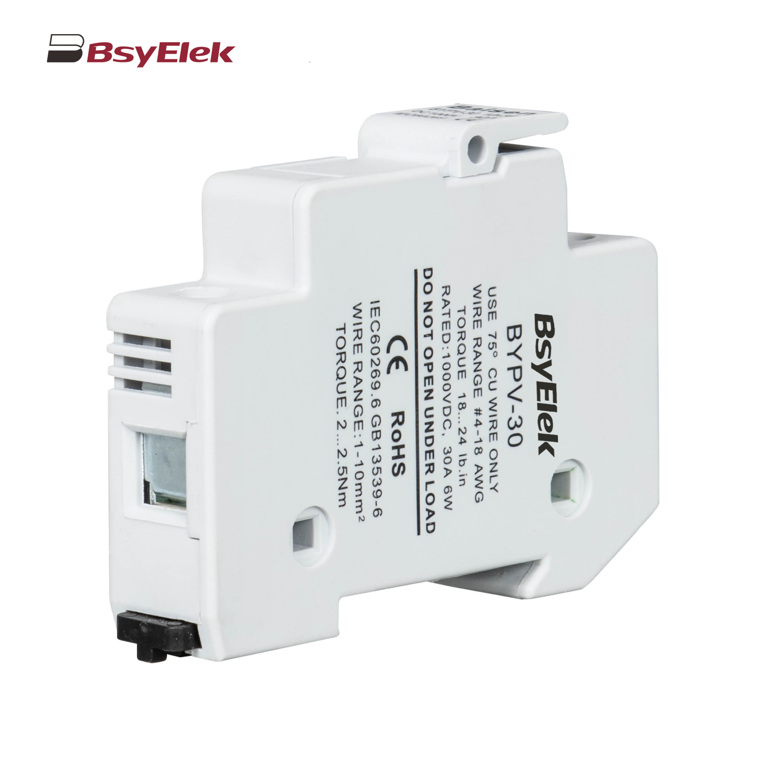 BYPV-30 1000VDC 32A Fuse Holder with 10x38mm Fuse Link