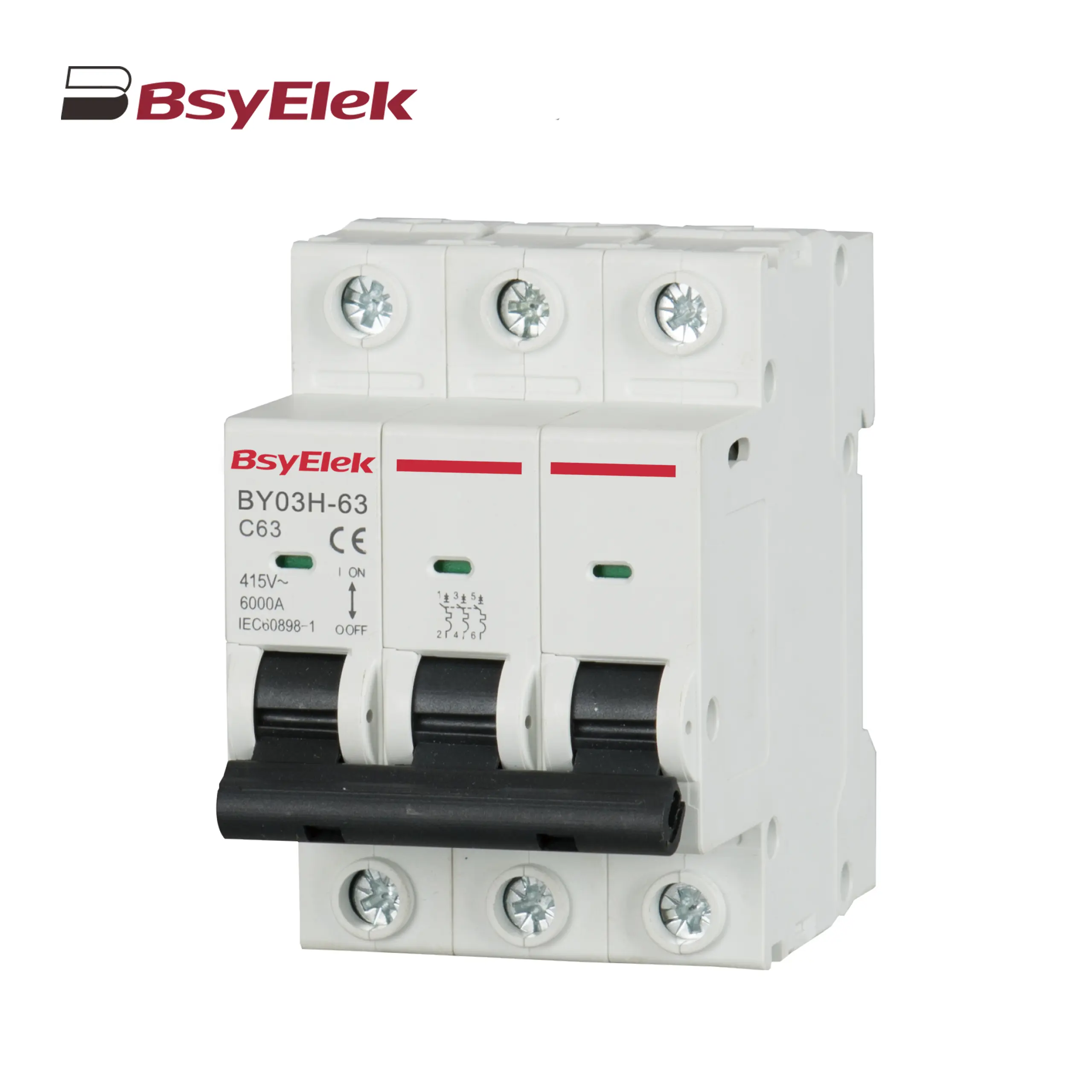 BY03H-63 MCB 6KA Miniature Circuit Breaker