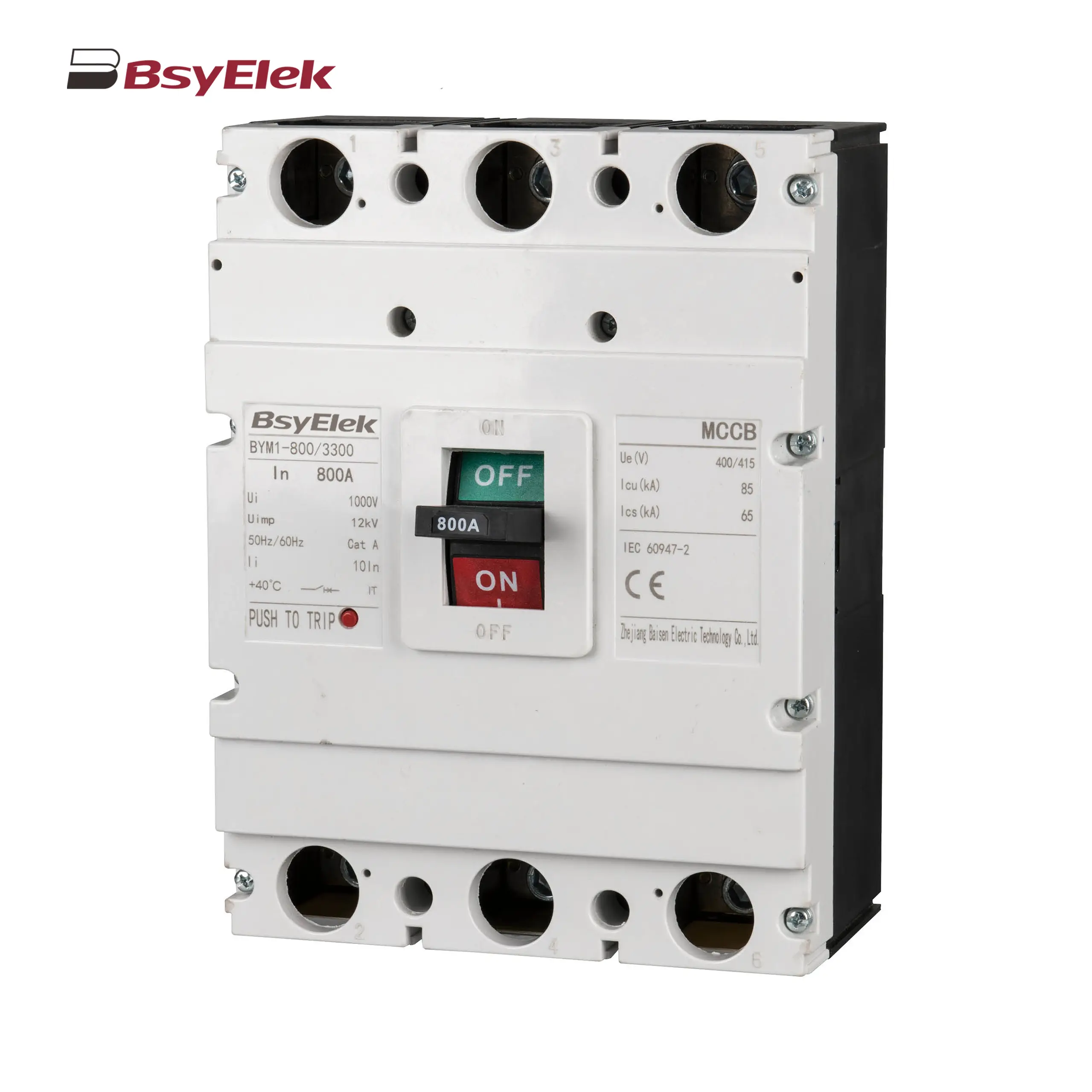 BYM1 MCCB Thermal Magnetic AC Molded Case Circuit Breaker