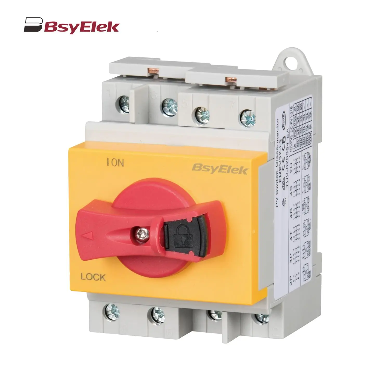 BYPV-L1/L2 PV Isolator Switch with Lockable Lever Handle