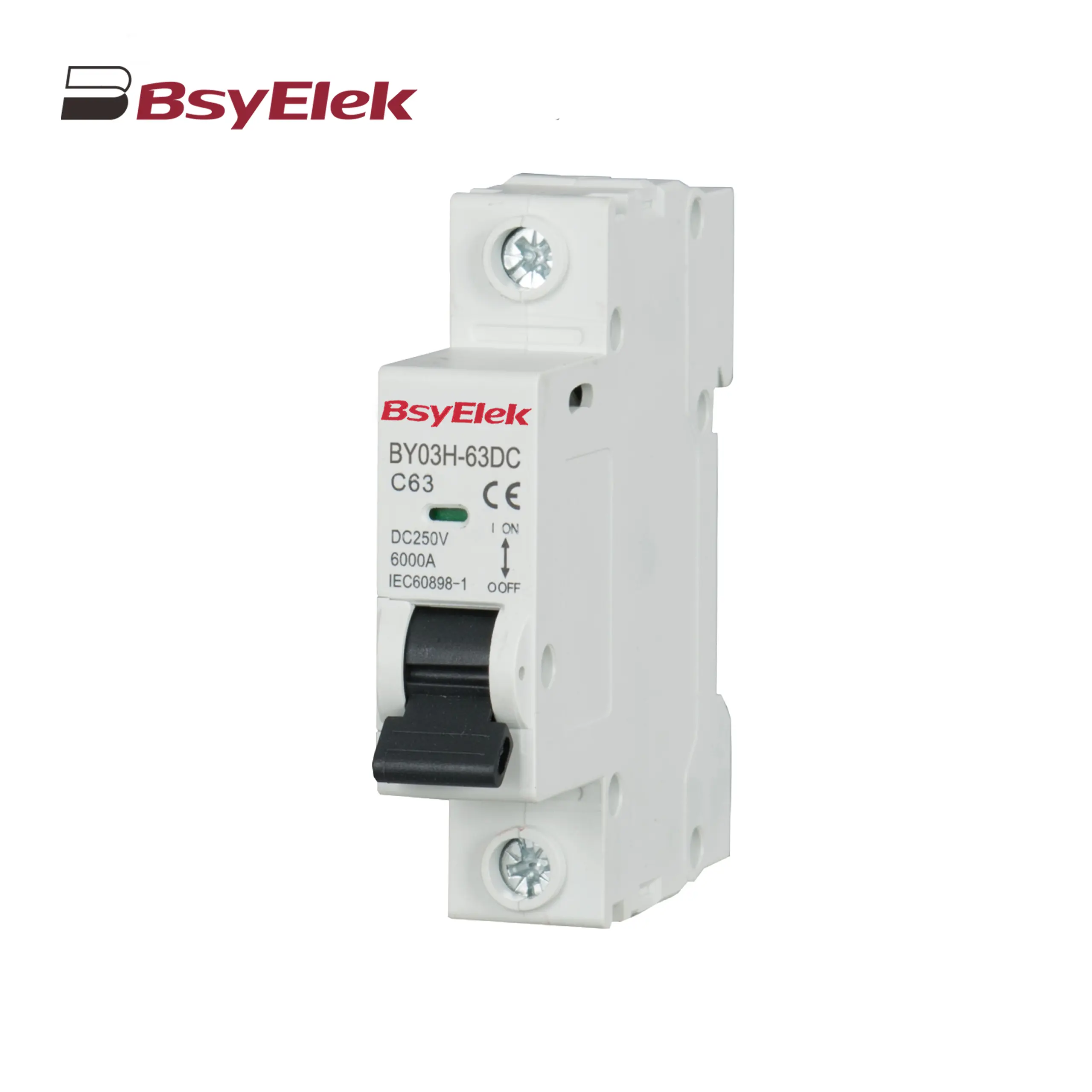 BY03H-63DC MCB 6kA DC Miniature Circuit Breaker