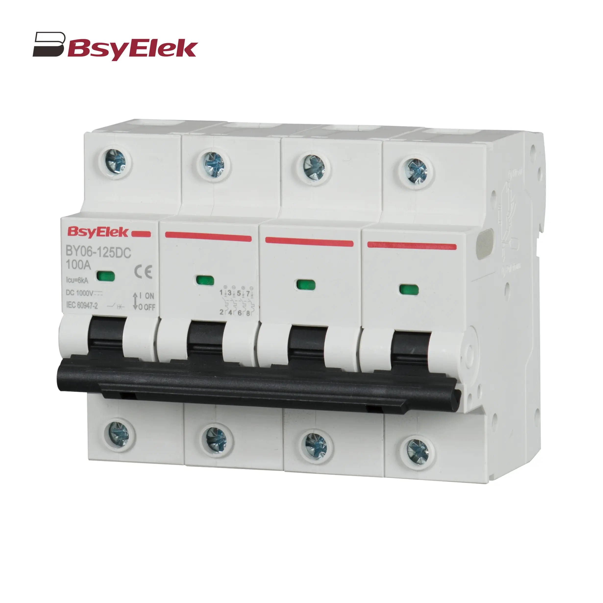 BY06-125DC MCB 6kA DC Miniature Circuit Breaker