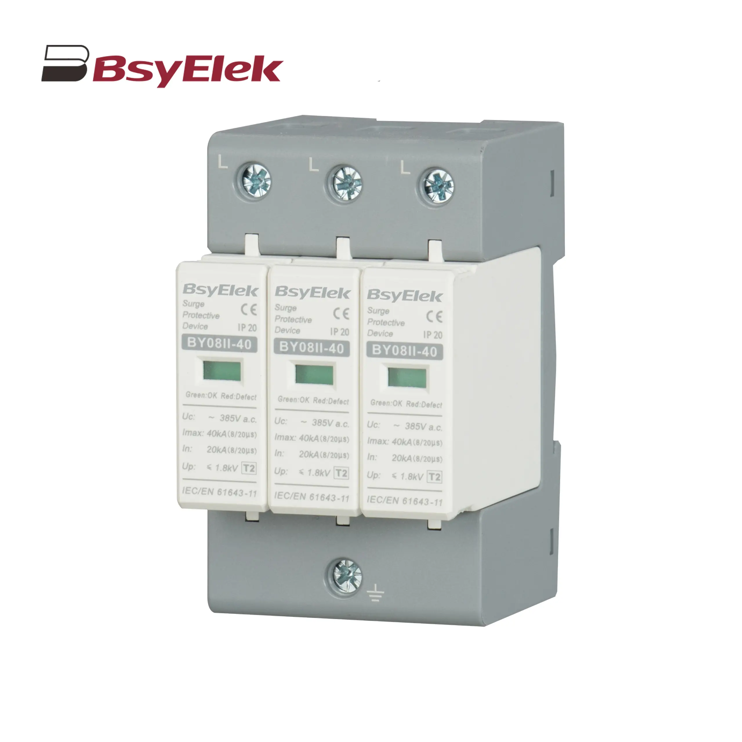 BY08II-40 SPD Class T2 Imax 40KA Surge Protective Device