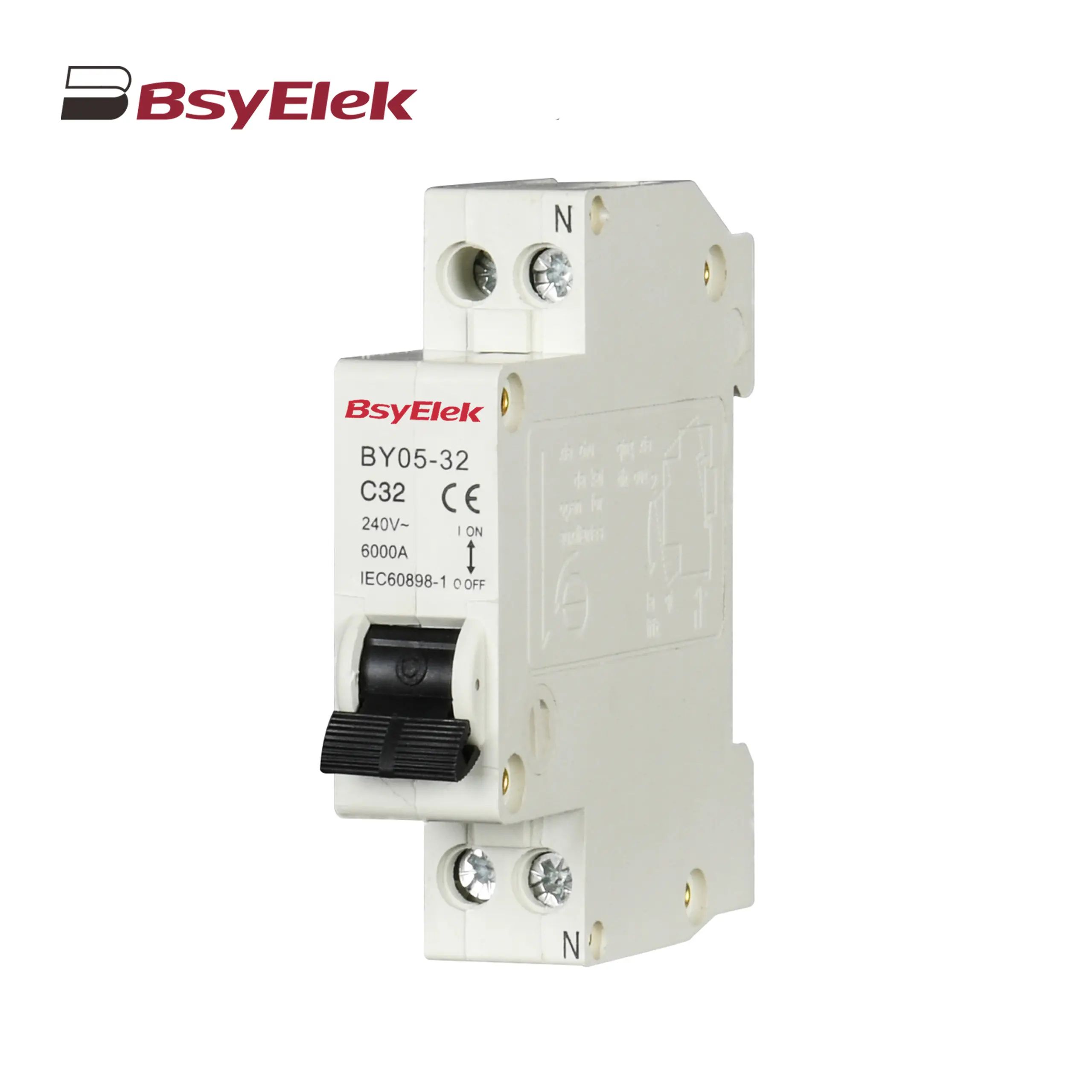 BY05-32 MCB Single Modular 3KA Miniature Circuit Breaker